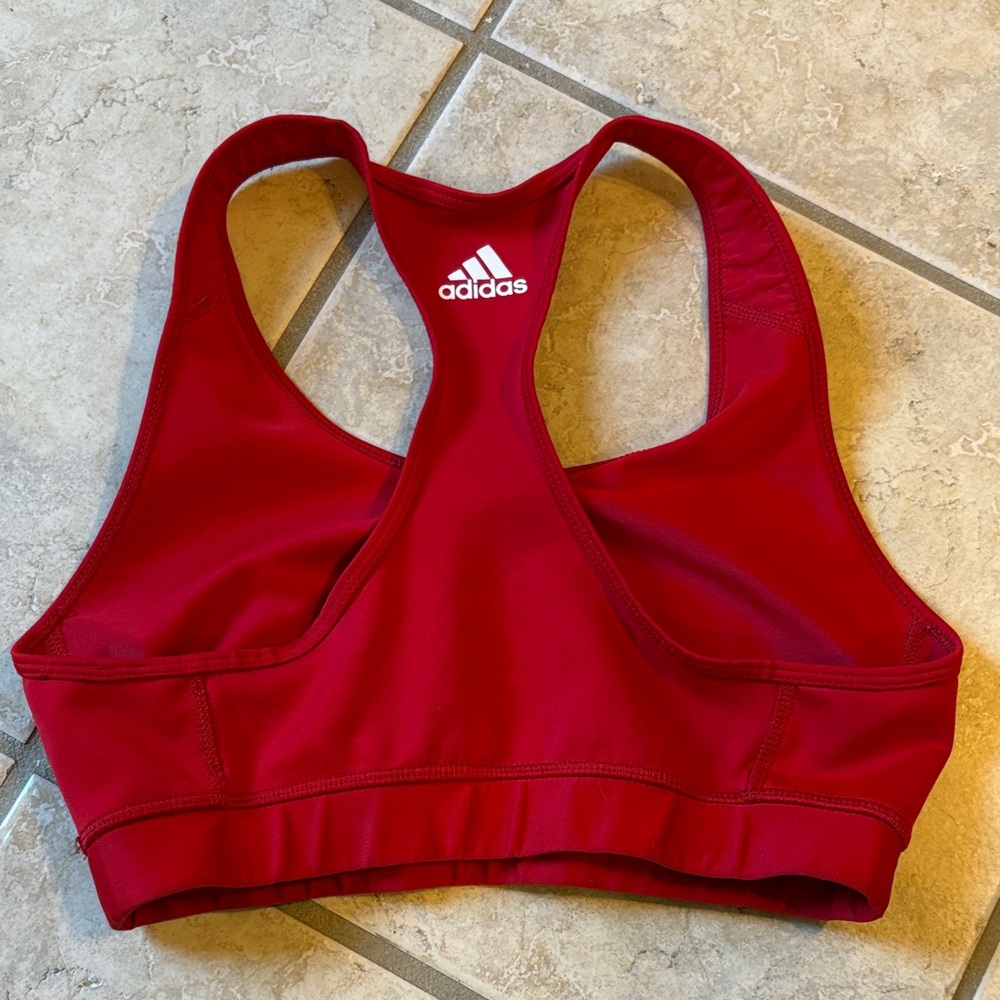 adidas Red Sports Bra - Picture 3 of 3